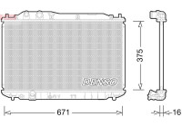 Radiator, engine cooling DRM40028 Denso