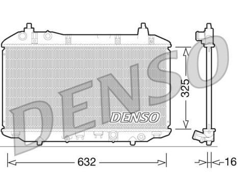 Radiator, engine cooling DRM40031 Denso