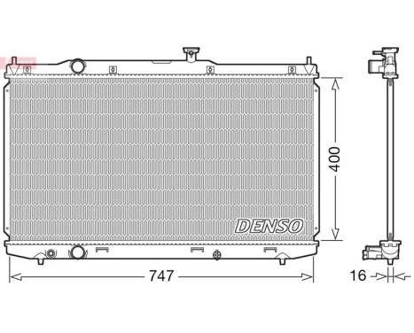 Radiator, engine cooling DRM40039 Denso