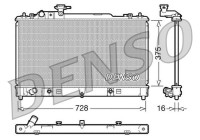 Radiator, engine cooling DRM44021 Denso