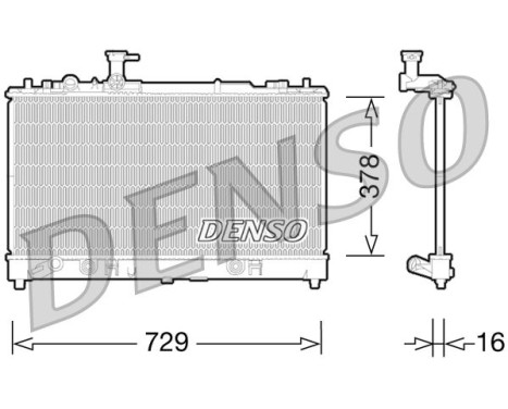 Radiator, engine cooling DRM44026 Denso