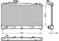 Radiator, engine cooling DRM44036 Denso