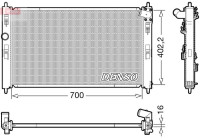 Radiator, engine cooling DRM45050 Denso