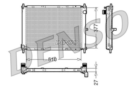 Radiator, engine cooling DRM46003 Denso