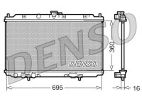 Radiator, engine cooling DRM46012 Denso