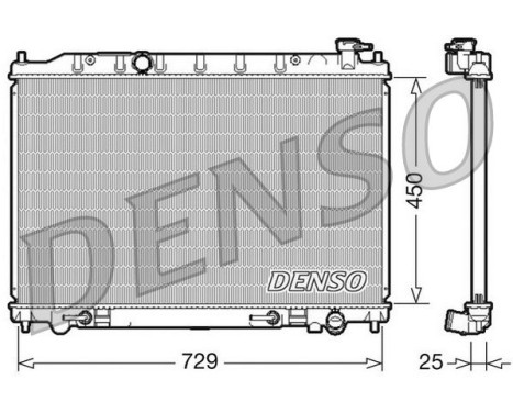 Radiator, engine cooling DRM46029 Denso