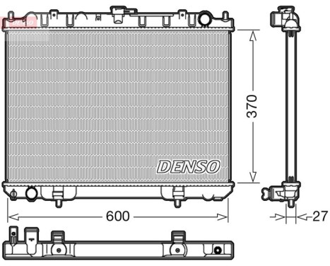 Radiator, engine cooling DRM46039 Denso