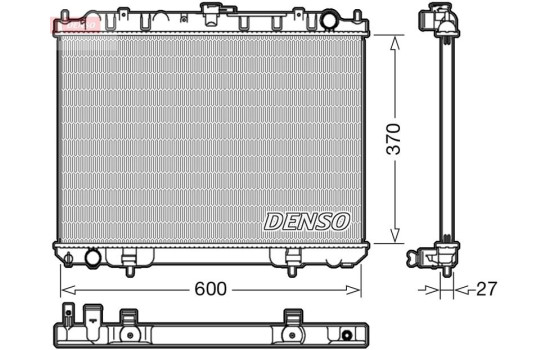Radiator, engine cooling DRM46039 Denso