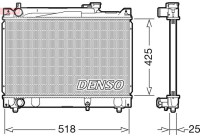 Radiator, engine cooling DRM47030 Denso