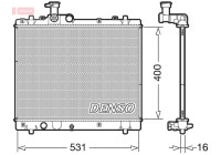 Radiator, engine cooling DRM47034 Denso
