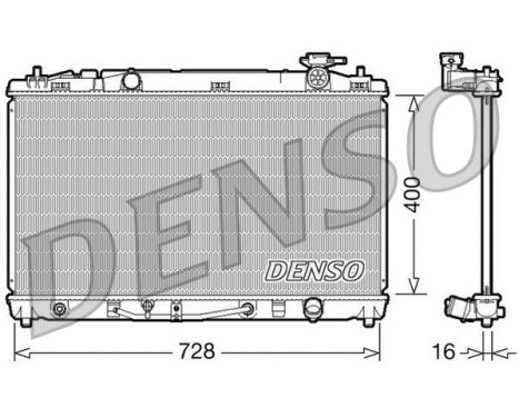 Radiator, engine cooling DRM50042 Denso
