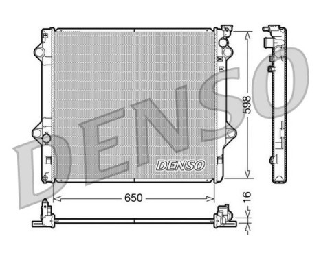 Radiator, engine cooling DRM50048 Denso