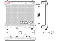Radiator, engine cooling DRM50058 Denso