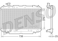 Radiator, engine cooling DRM50064 Denso