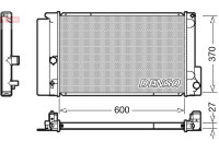 Radiator, engine cooling DRM50087 Denso