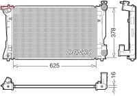 Radiator, engine cooling DRM50118 Denso