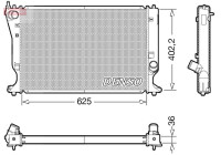 Radiator, engine cooling DRM50132 Denso