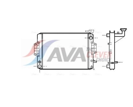 Radiator, engine cooling DU2022 Ava Quality Cooling