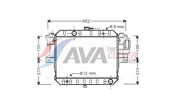 Radiator, engine cooling DU2028 Ava Quality Cooling