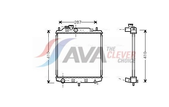 Radiator, engine cooling DU2036 Ava Quality Cooling