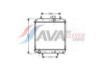 Radiator, engine cooling DU2057 Ava Quality Cooling