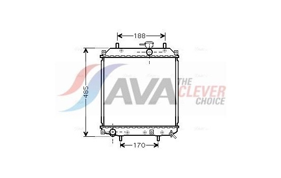 Radiator, engine cooling DU2057 Ava Quality Cooling