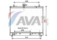 Radiator, engine cooling DU2069 Ava Quality Cooling