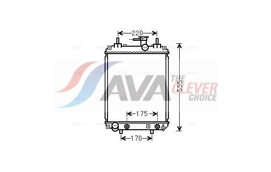 Radiator, engine cooling DU2073 Ava Quality Cooling