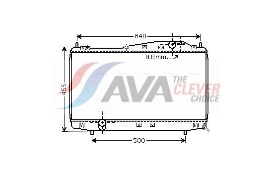 Radiator, engine cooling DW2054 Ava Quality Cooling