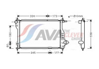Radiator, engine cooling DW2075 Ava Quality Cooling