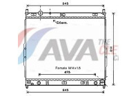 Radiator, engine cooling DW2121 Ava Quality Cooling