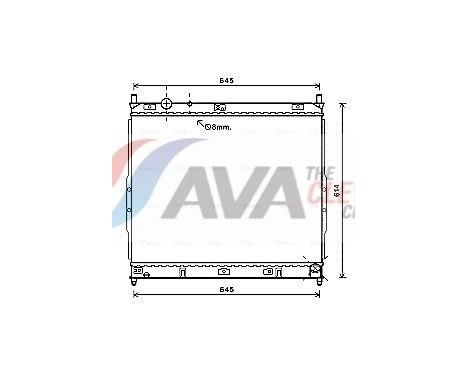 Radiator, engine cooling DW2122 Ava Quality Cooling