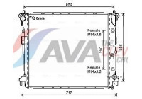 Radiator, engine cooling DW2124 Ava Quality Cooling