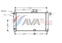 Radiator, engine cooling DWA2001 Ava Quality Cooling