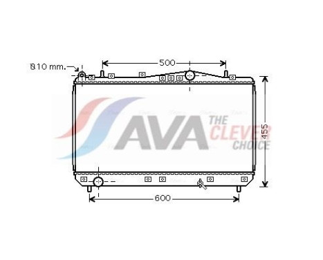 Radiator, engine cooling DWA2052 Ava Quality Cooling