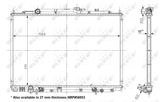 Radiator, engine cooling EASY FIT
