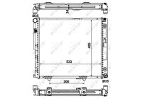 Radiator, engine cooling EASY FIT