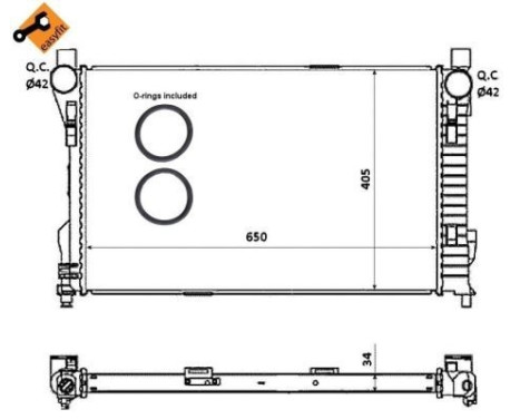 Radiator, engine cooling EASY FIT, Image 4