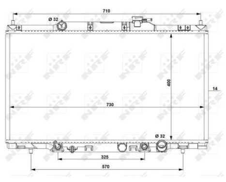 Radiator, engine cooling EASY FIT