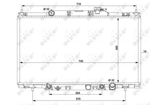 Radiator, engine cooling EASY FIT