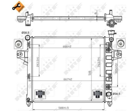 Radiator, engine cooling EASY FIT, Image 2