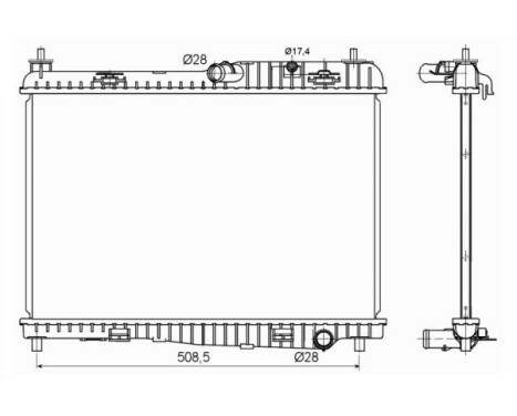 Radiator, engine cooling EASY FIT, Image 5