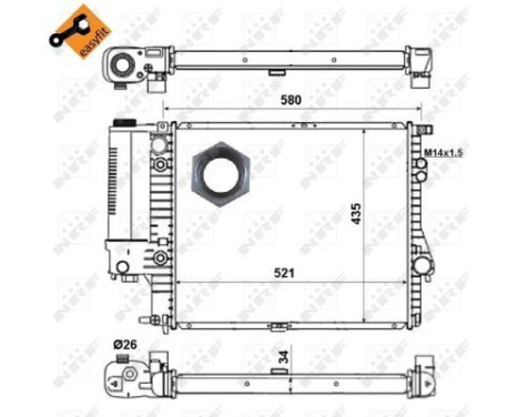 Radiator, engine cooling EASY FIT, Image 6
