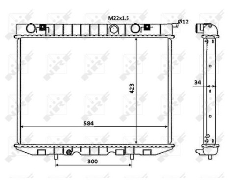 Radiator, engine cooling EASY FIT, Image 5