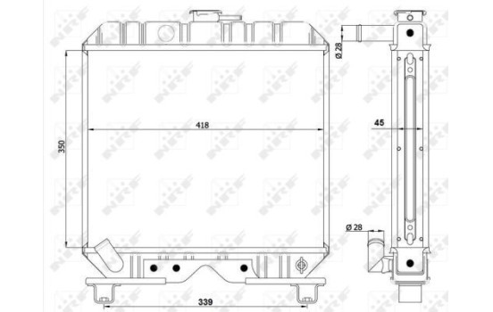 Radiator, engine cooling EASY FIT, Image 3