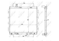 Radiator, engine cooling EASY FIT