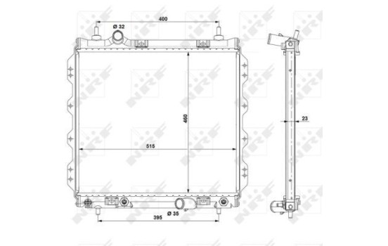 Radiator, engine cooling EASY FIT