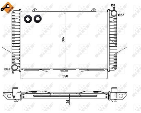 Radiator, engine cooling EASY FIT, Image 5