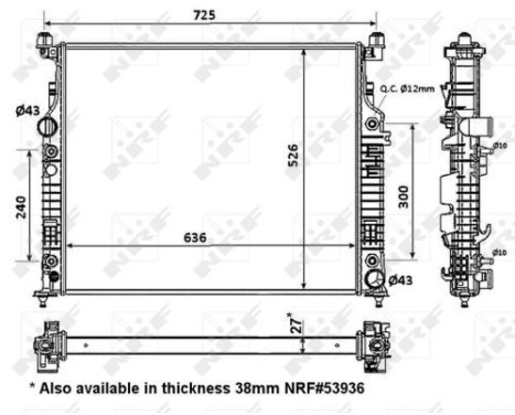 Radiator, engine cooling EASY FIT, Image 5