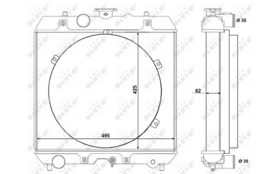 Radiator, engine cooling EASY FIT, Image 5